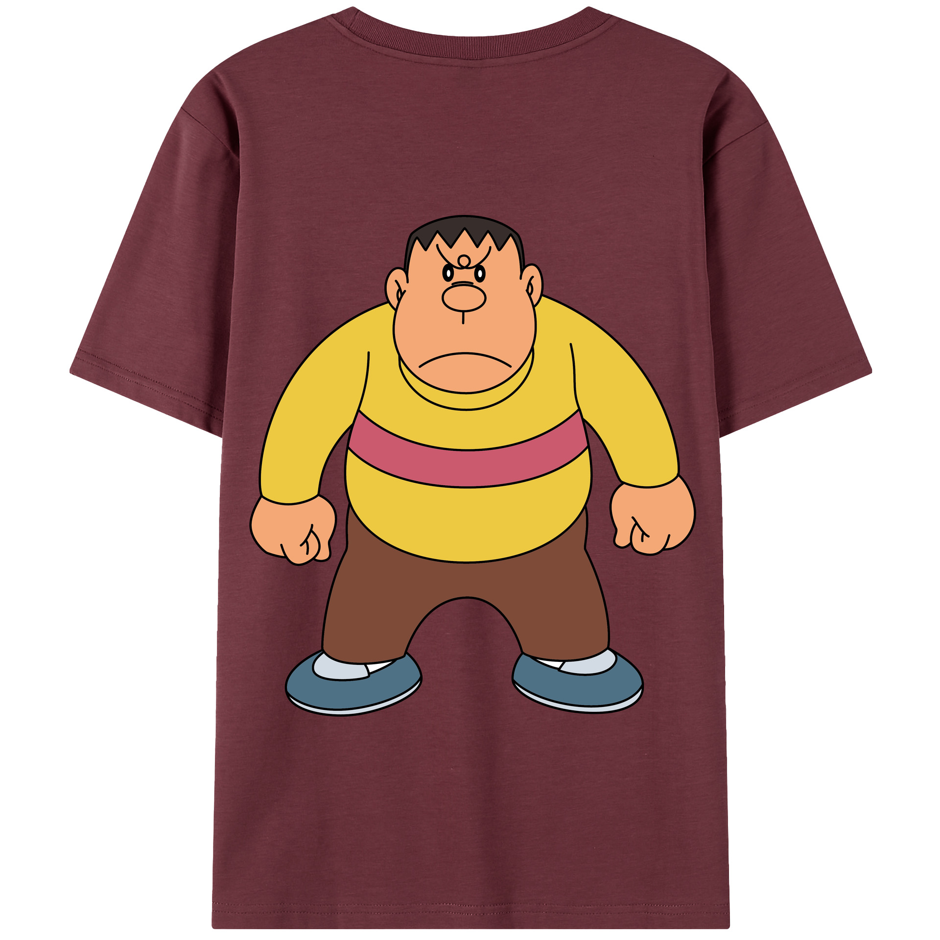 （画像用） ドラえもん 剛田武 Doraemon Gouta Takeshi 綿100％半袖Tシャツ（背面プリント）